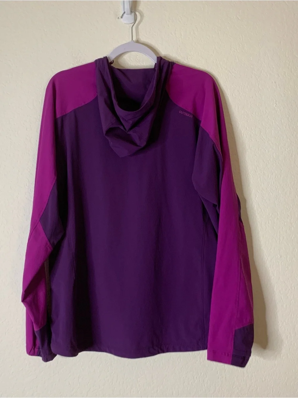 Outdoor research Womens purple ferrosi full zip hooded jacket XL
